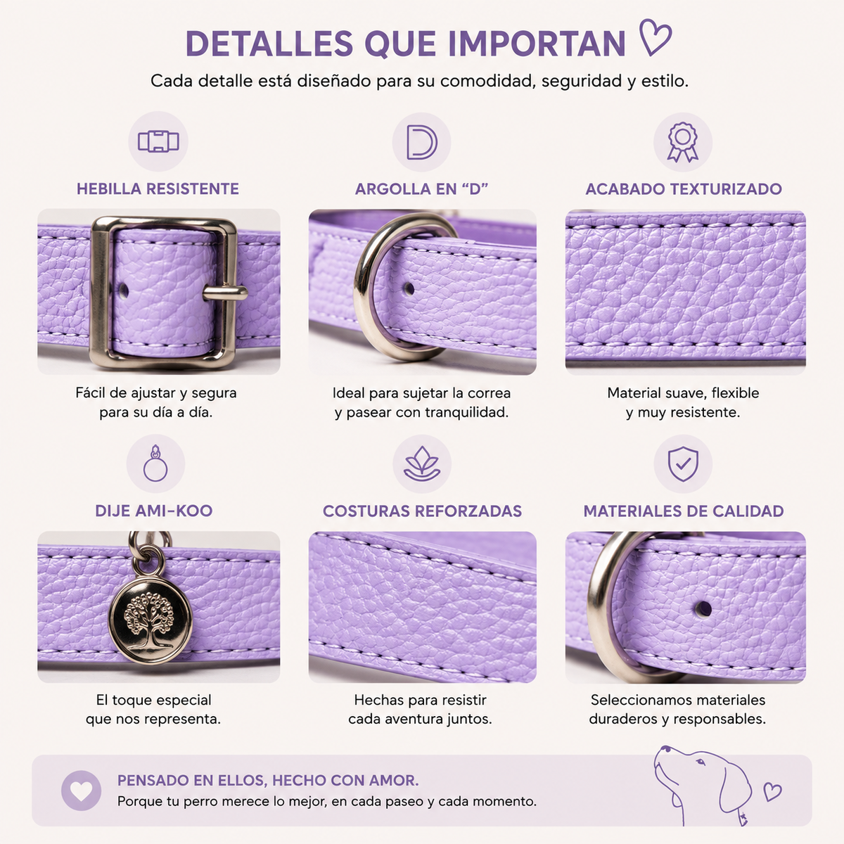 Collar Lila Amikoo